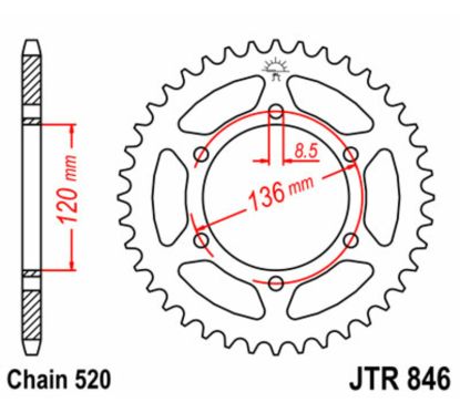 Couronne JT SPROCKETS Acier Standard - 520
