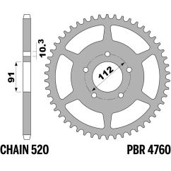Couronne PBR acier standard - 520
