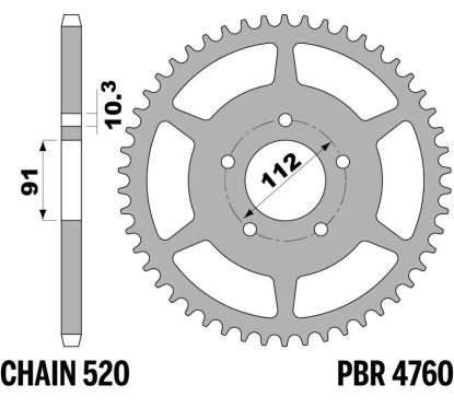 Couronne PBR acier standard - 520