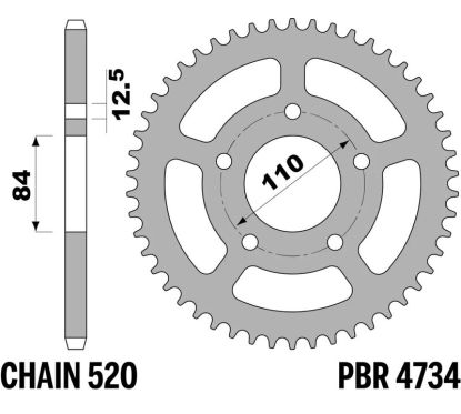 Couronne PBR acier standard - 520
