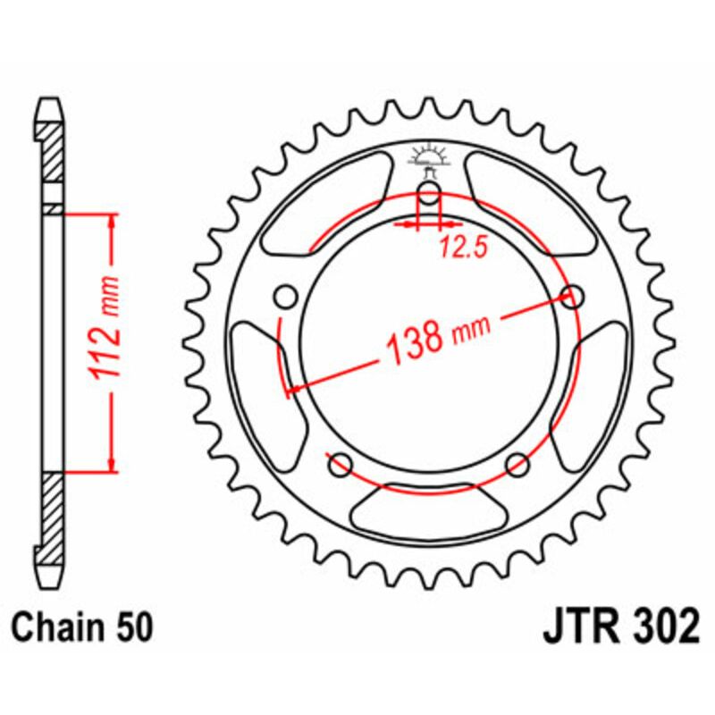 Couronne JT SPROCKETS Acier Standard - 530
