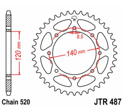 Couronne JT SPROCKETS Acier Standard - 520