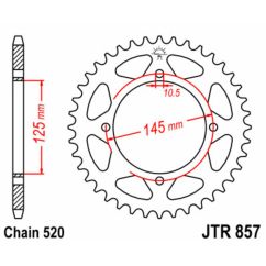Couronne JT SPROCKETS Acier Standard - 520