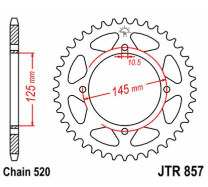 Couronne JT SPROCKETS Acier Standard - 520