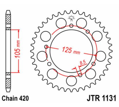 Couronne JT SPROCKETS Acier Standard - 420