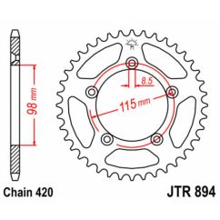 Couronne JT SPROCKETS Acier Standard - 420