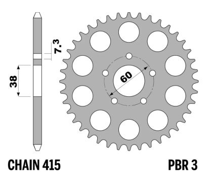 Couronne PBR acier standard - 415
