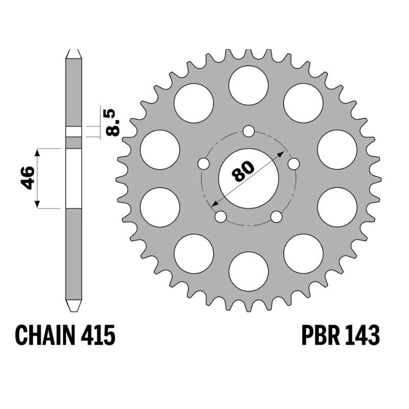 Couronne PBR acier standard - 415