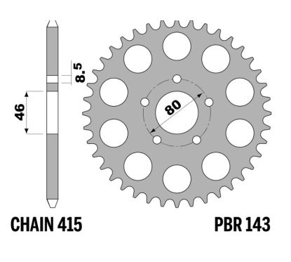 Couronne PBR acier standard - 415