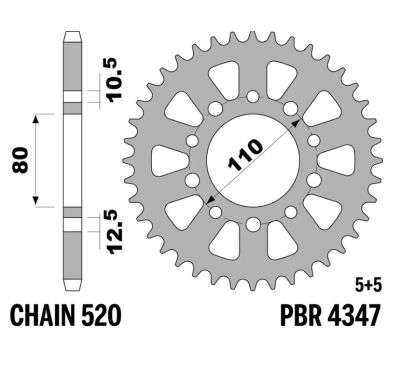 Couronne PBR acier standard - 520