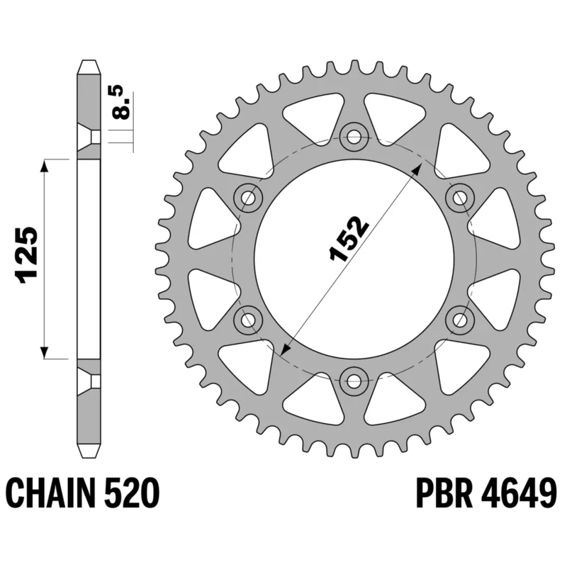 Couronne PBR acier standard - 520