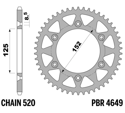 Couronne PBR acier standard - 520
