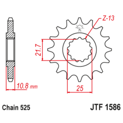 Pignon JT SPROCKETS acier anti-bruit - 525