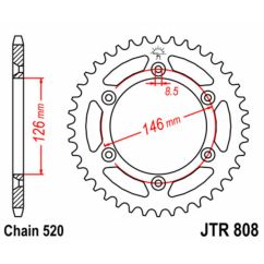 Couronne JT SPROCKETS Acier Standard - 520