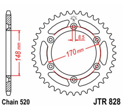 Couronne JT SPROCKETS Acier Standard - 520