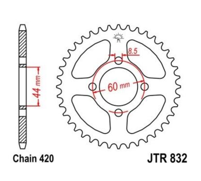 Couronne JT SPROCKETS Acier Standard - 420