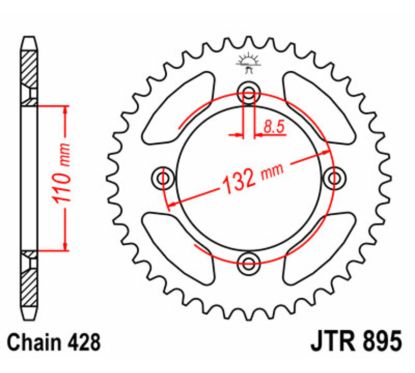 Couronne JT SPROCKETS Acier Standard - 428
