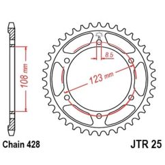 Couronne JT SPROCKETS Acier Standard - 428