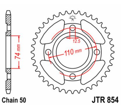 Couronne JT SPROCKETS Acier Standard - 530