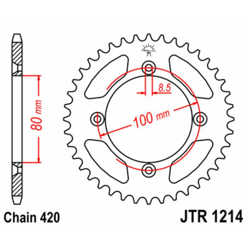 Couronne JT SPROCKETS Acier Standard - 420