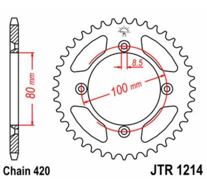 Couronne JT SPROCKETS Acier Standard - 420