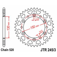 Couronne JT SPROCKETS Acier Standard - 520
