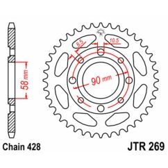 Couronne JT SPROCKETS Acier Standard - 428