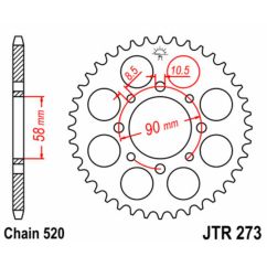 Couronne JT SPROCKETS Acier Standard - 520