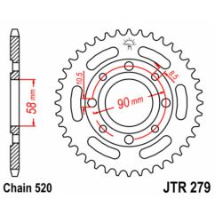 Couronne JT SPROCKETS Acier Standard - 520