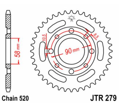 Couronne JT SPROCKETS Acier Standard - 520