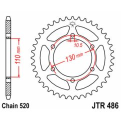 Couronne JT SPROCKETS Acier Standard - 520