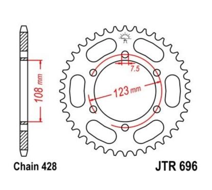 Couronne JT SPROCKETS Acier Standard - 428
