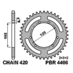 Couronne PBR acier standard - 420
