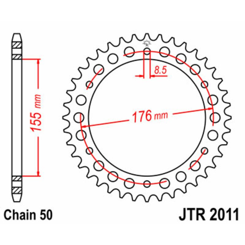 Couronne JT SPROCKETS Acier Standard - 530