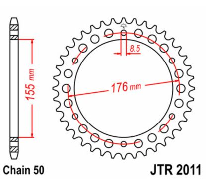 Couronne JT SPROCKETS Acier Standard - 530