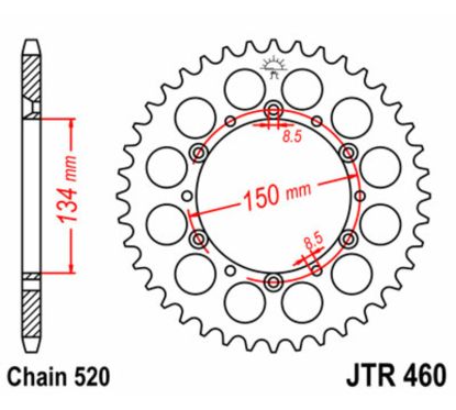 Couronne JT SPROCKETS Acier Standard - 520