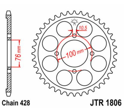 Couronne JT SPROCKETS Acier Standard - 428