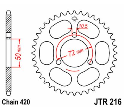 Couronne JT SPROCKETS Acier Standard - 420
