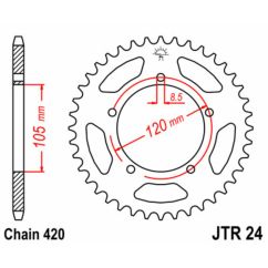 Couronne JT SPROCKETS Acier Standard - 420