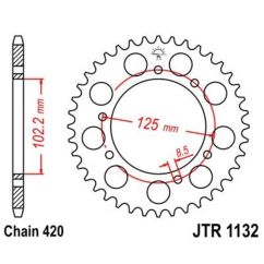 Couronne JT SPROCKETS Acier Standard - 420