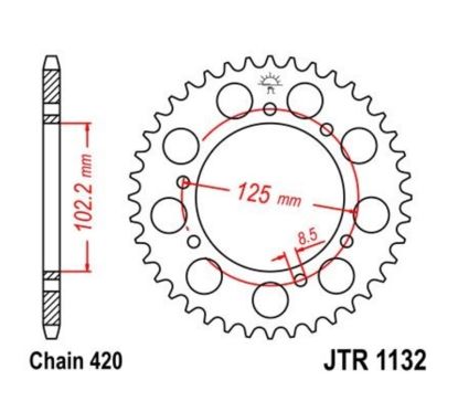 Couronne JT SPROCKETS Acier Standard - 420