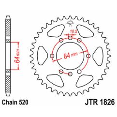 Couronne JT SPROCKETS Acier Standard - 520