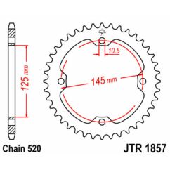 Couronne JT SPROCKETS Acier Standard - 520