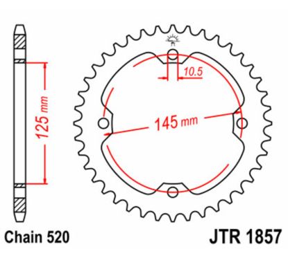 Couronne JT SPROCKETS Acier Standard - 520
