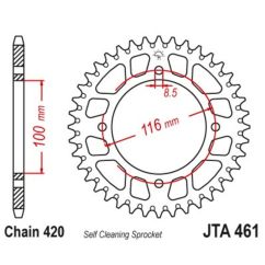 Couronne JT SPROCKETS alu standard - 420