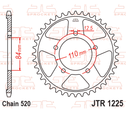 Couronne JT SPROCKETS Acier Standard - 520