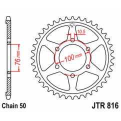 Couronne JT SPROCKETS Acier Standard - 530