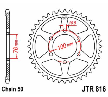 Couronne JT SPROCKETS Acier Standard - 530