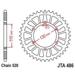 Couronne JT SPROCKETS alu standard - 520