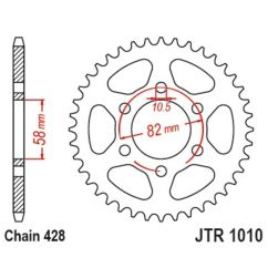 Couronne JT SPROCKETS Acier Standard - 428